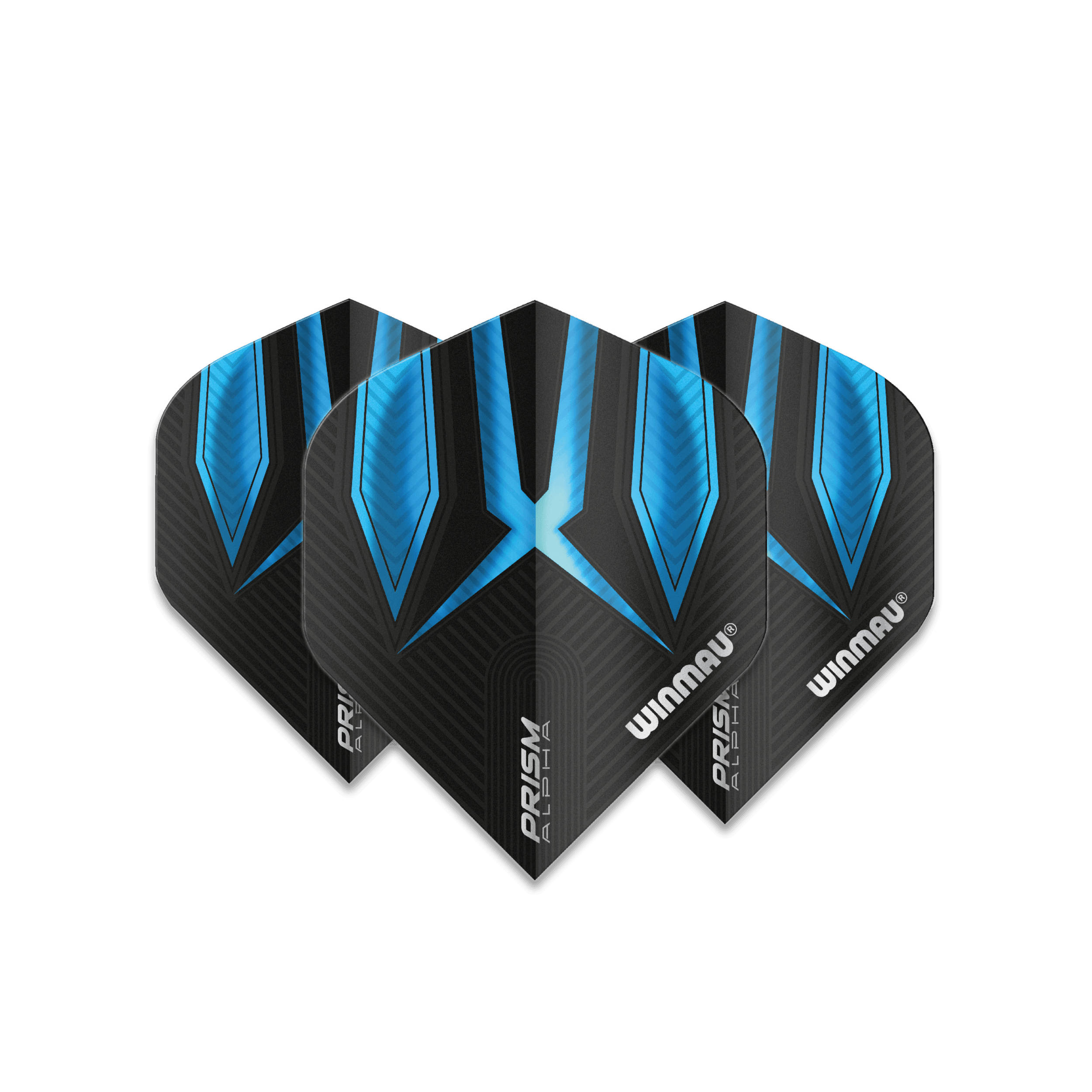 Winmau - Prism Alpha Čierna & Modrá - 100 Mikrón - Letky Na Šípky - Direct Darts - 1