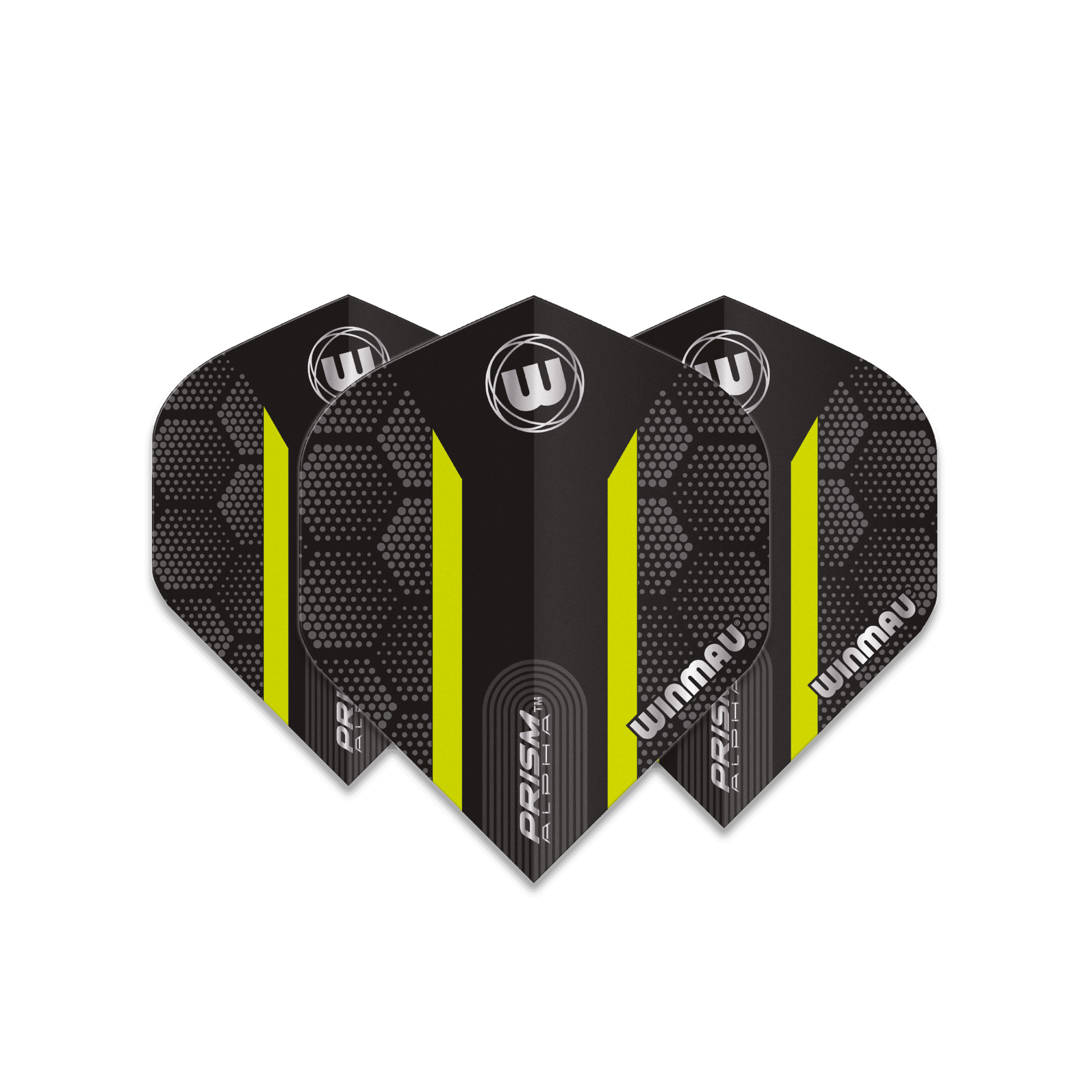 Winmau - Prism Alpha Čierna & Zelená Hexagon - 100 Mikrón - Letky Na Šípky - Direct Darts - 1
