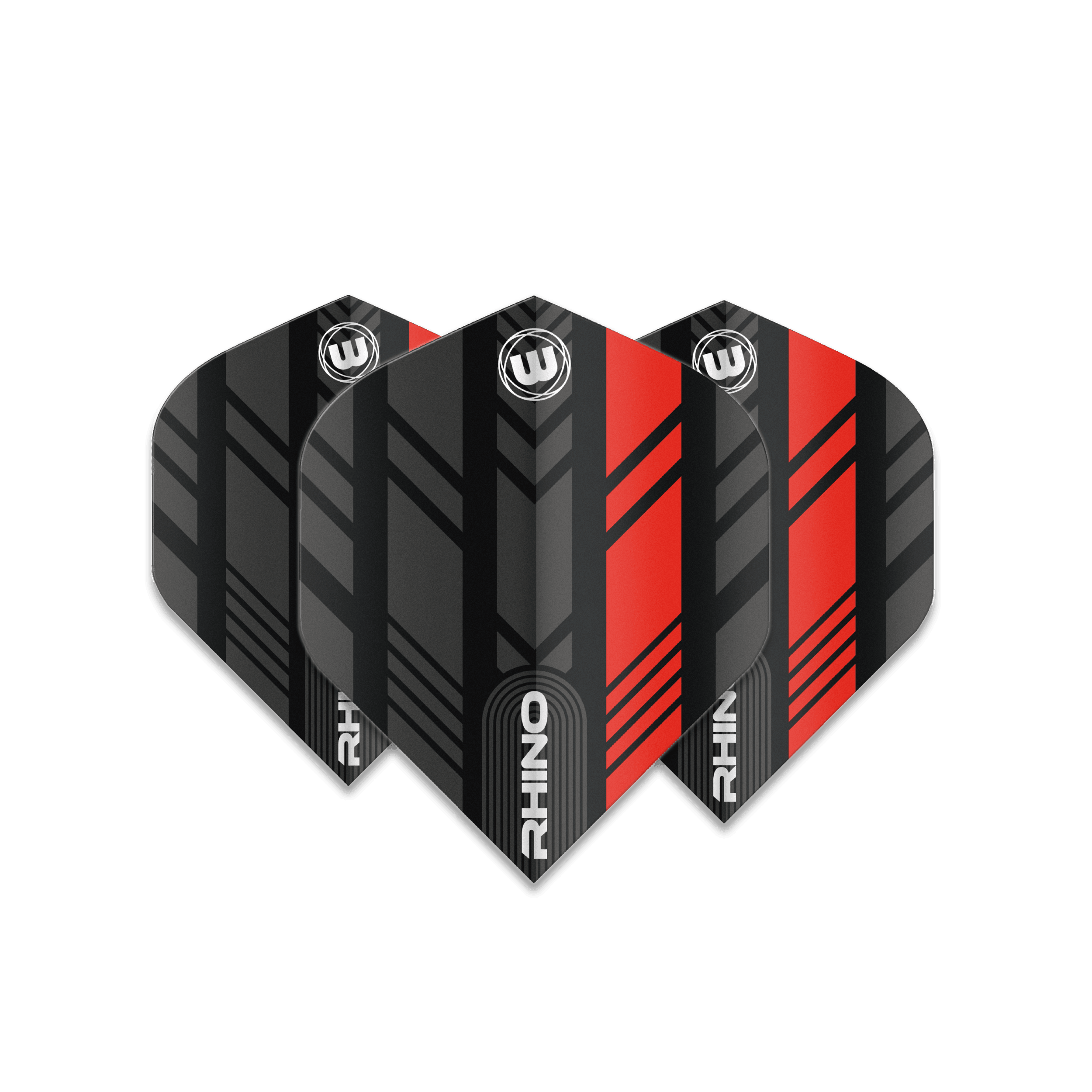 Winmau - Rhino Čierna & Červená - 100 Mikrón - Letky Na Šípky - Direct Darts - 1