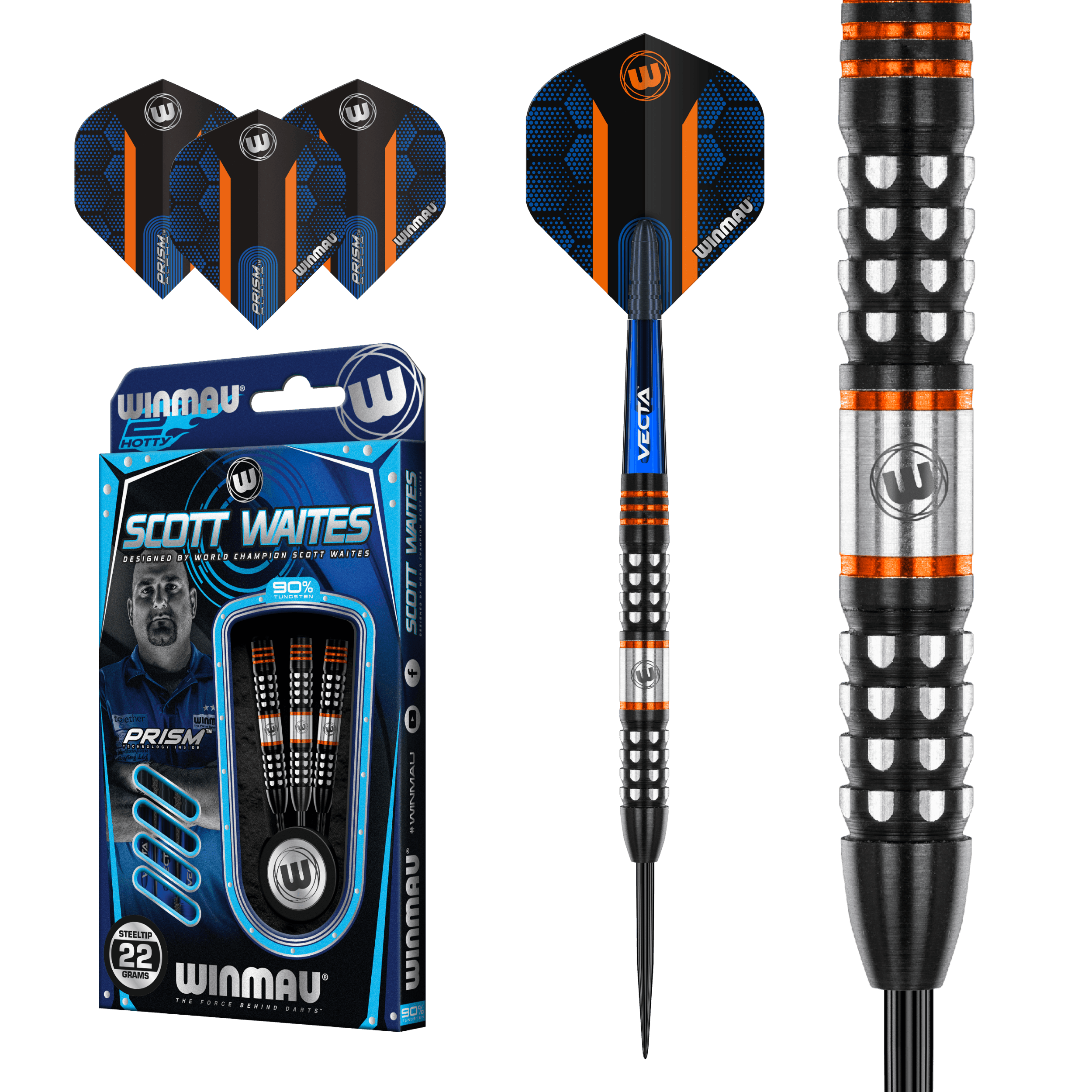 Winmau - Scott Waites 90% - Sada Steel Šípok - Direct Darts - 2