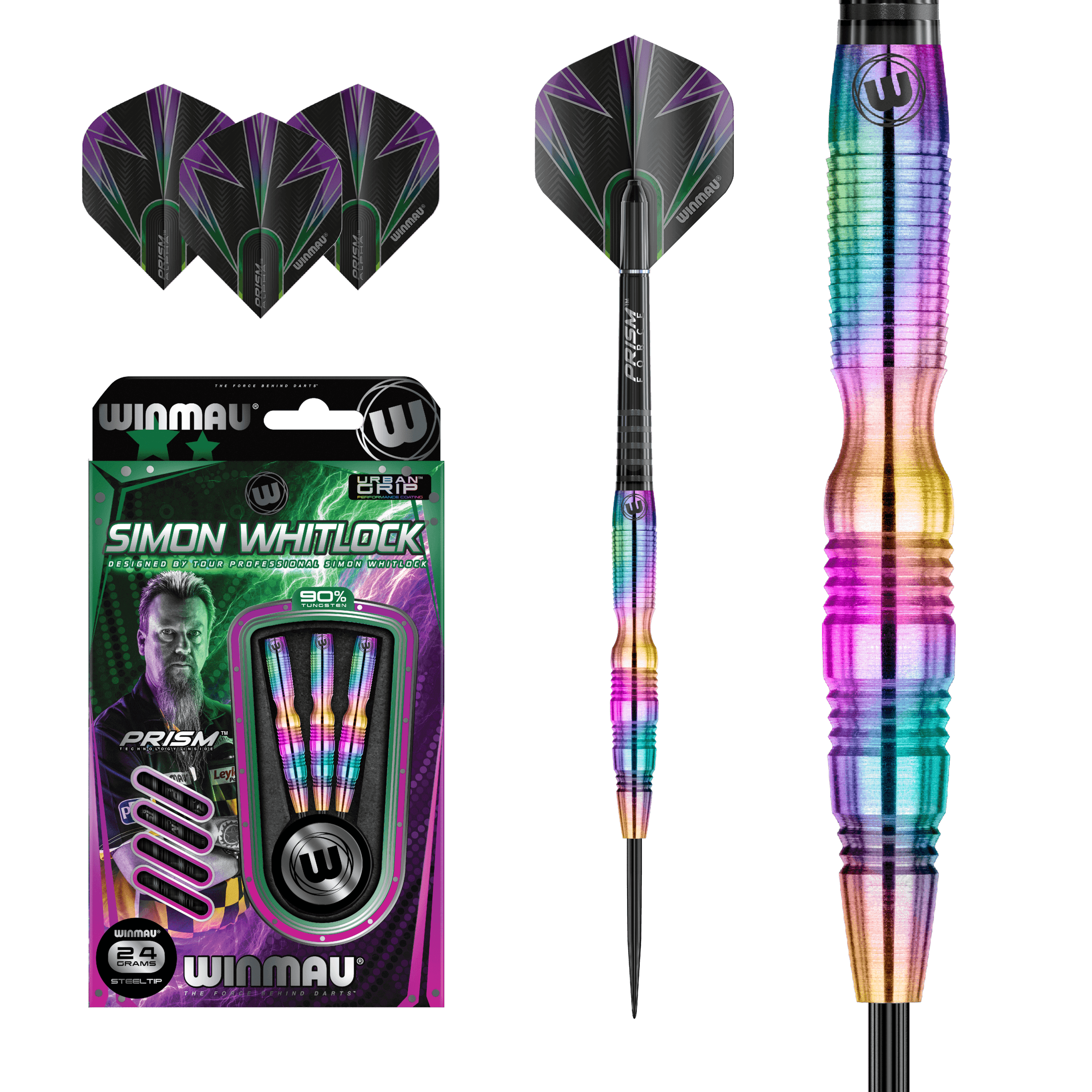 Winmau - Simon Whitlock 90% - Sada Steel Šípok - Direct Darts - 2