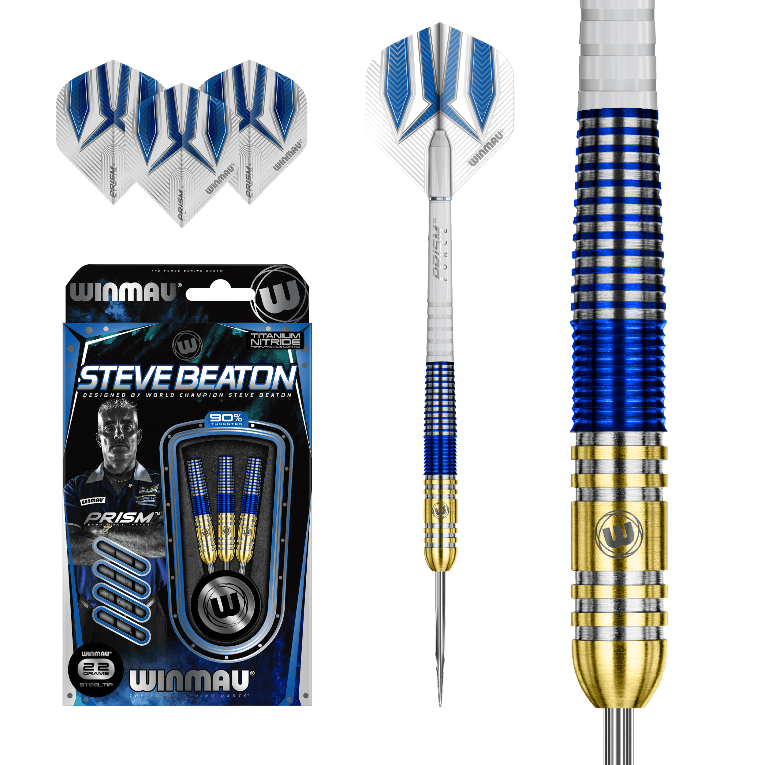 Winmau - Steve Beaton 90% - Sada Steel Šípok - Direct Darts - 2