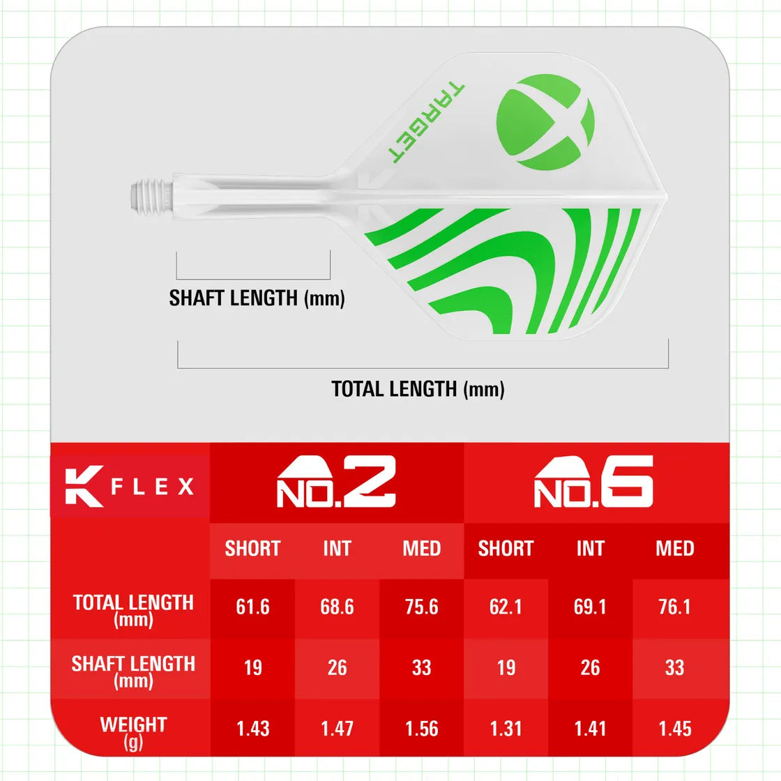 Target - K-Flex - Xbox - No2 - Jednodielny Násadka/Letky Na Šípky - Direct Darts - 3