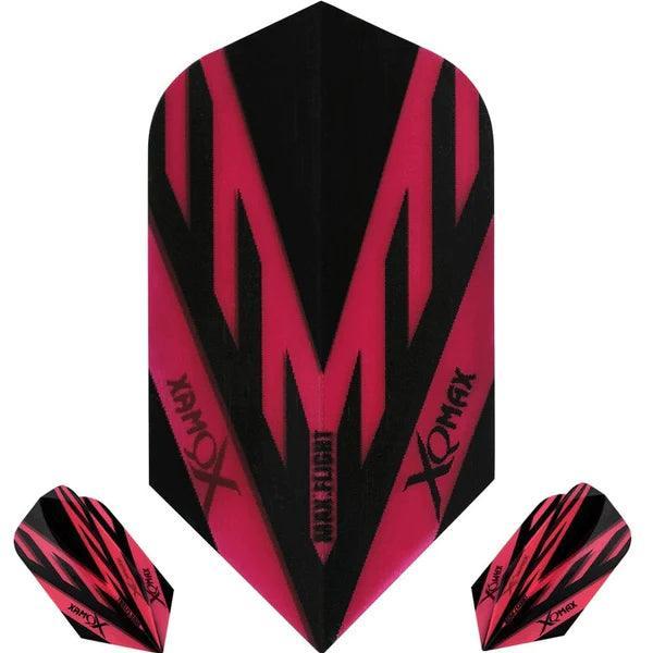Xqmax - Max Flight - Červená - Slim - 100 Mikrón - Letky Na Šípky - Direct Darts - 1